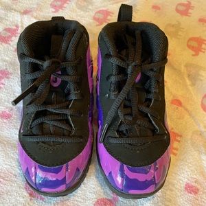 Nike Little Kid’s Posite Pro - Purple Camo Sneaker